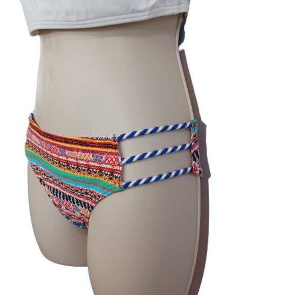 Women Two-Piece Swimsuits High Neck Tops & Brief Bottoms Multi-color - Picture 5 of 16